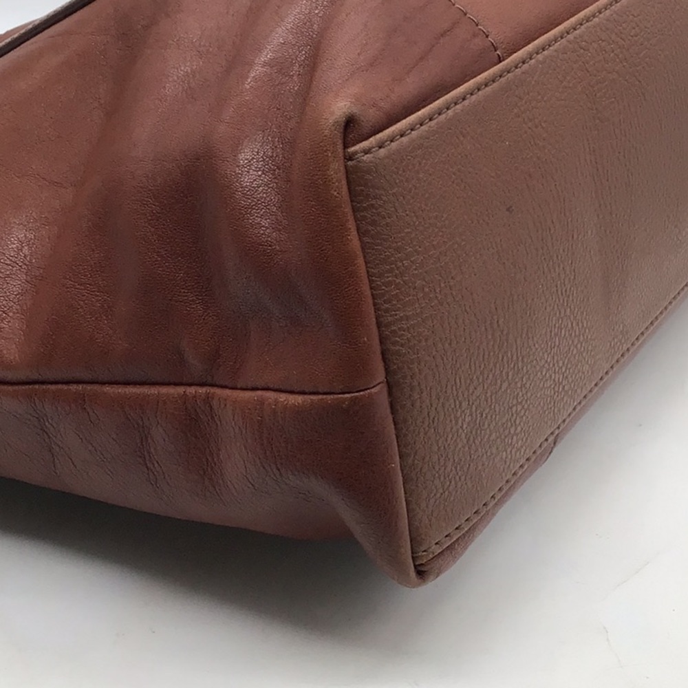 Fossil Cognac Brown Leather Tote - Picture 10 of 16
